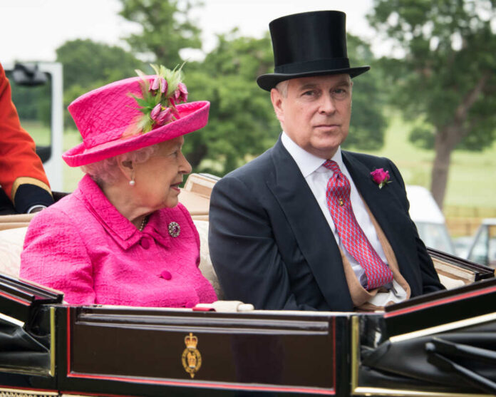 Prince Andrew and Queen Elizabeth