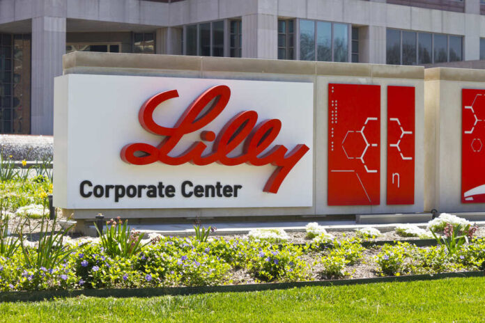 shutterstock_406580500.jpg featured image Lilly Corporate Center sign with surrounding greenery