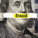 Grandparents TARGETED in Massive $30M FRAUD Plot! Dollar bill with fraud text overlay