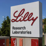 Eli Lilly’s Obesity Crusher Drops Today Sign for Lilly Research Laboratories with blue sky in the background