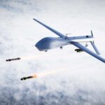 Spy Flight Surge Stuns Cuba Military drone releasing missiles in the sky