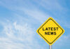 1996 Plane Shootdown Back In The News Yellow sign with text Latest News on sky background