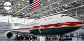 Trump unveils Qatari-donated 747 that will serve as Air Force One
