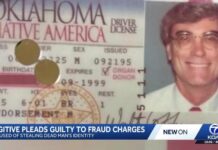Fugitive pleads guilty to fraud after decades living under dead man's's name