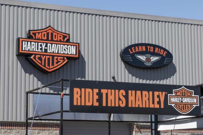 Indianapolis,-,April,13,,2024:,Harley,Davidson,Dealer,Logo.,Harley