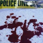 VIDEO: Massacre Inside ‘Youth’ Center Sparks Fury Blood stains on a surface with police caution tape in the background