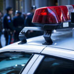 Soft-On-Crime Gamble Backfires — Bodies Pile Up Police car roof with lights, officers in background.