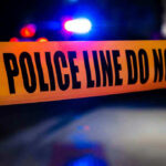 Chimney Horror Stuns Kids’ School Police tape with flashing lights in the background.