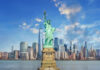 Daredevil Stunt Triggers NYPD Lockdown Statue of Liberty with New York City skyline