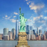 Daredevil Stunt Triggers NYPD Lockdown Statue of Liberty with New York City skyline