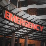 VIDEO: Mall Floor Explodes, Then Vanishes Illuminated emergency sign at a hospital entrance