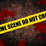 Parking Dispute Turns Deadly Yellow caution tape reading 'CRIME SCENE DO NOT CROSS' over a dark, blood-splattered background