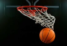 FBI Snatch Stuns College Hoops Basketball swishing through a hoop