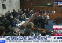 Backroom Deal Nukes $1.8B Slush Fund Senate Judiciary Committee Vote on Todd Blanche to Serve as Attorney General