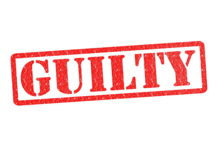 shutterstock_133290629 Red stamp with the word guilty inside