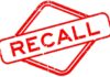 ATTENTION: Glass Fibers Found In Pet Injections Red stamp with the word 'RECALL' inside a diamond shape