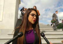 Boebert Bombshell: Disturbing Charges Erupt Lauren Boebert speaking to reporters on stairs outside building