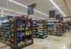 Recall Flag Hits Walmart Favorite Interior view of a grocery store aisle with shelves of food and beverages