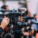 CBS Civil War Explodes Video cameras on tripods at a media event