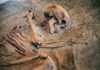 Shock: Human Remains Found Mid-Search Human skeleton partially unearthed in soil