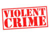 Violent Crime Stuns ER Red stamp with the words VIOLENT CRIME