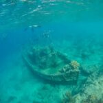 Mystery: Jars Map A Wreck An underwater scene featuring a shipwreck surrounded by fish and coral