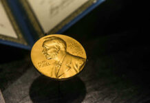 Stunning Find Nabs Nobel Nobel Prize medal featuring Alfred Nobels profile.